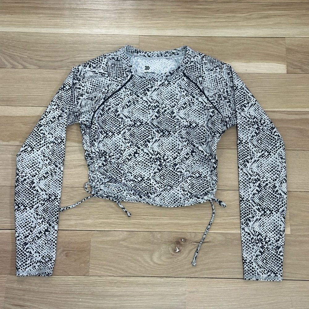 Girl’s Snake Print Long Sleeve Top